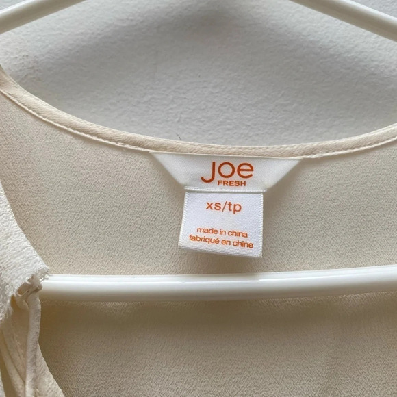 JOE FRESH - Ruffle Collar Silk Blouse - Picture 4 of 6